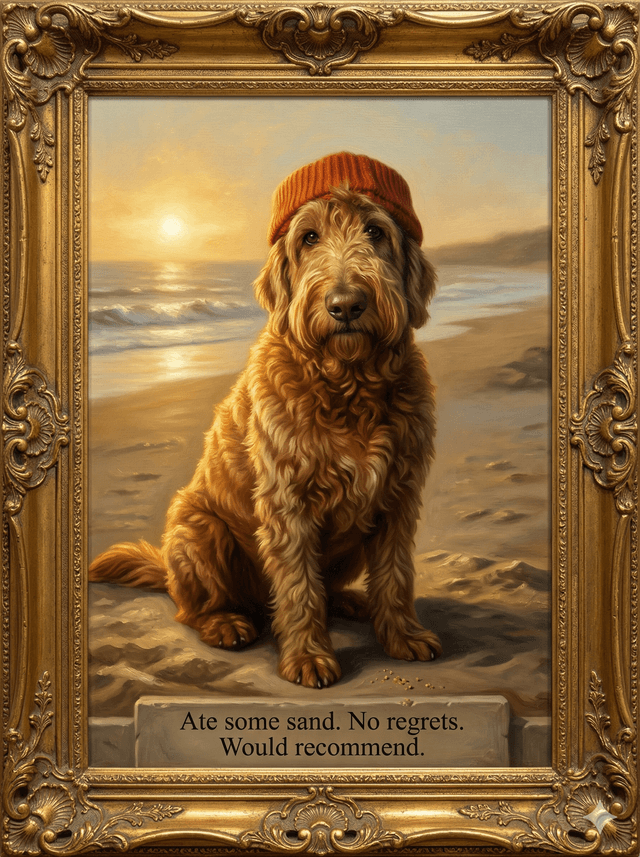 Illustrated love letter from a dog — Pawletter daily card preview