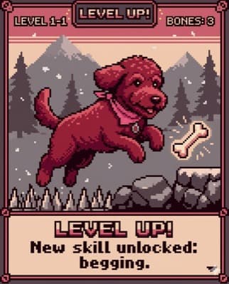 Pablo in pixel game style